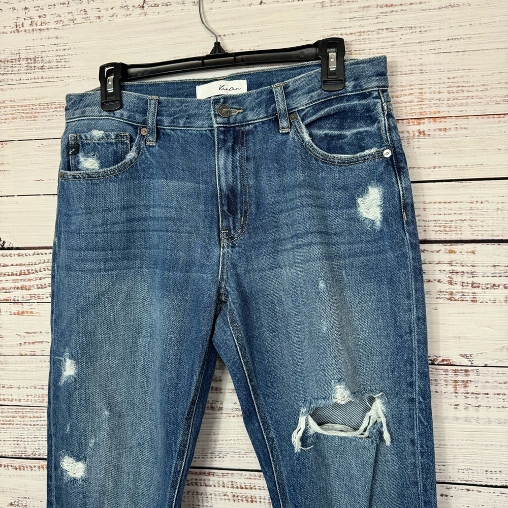 KanCan jeans ripped cuffed boyfriend size 9 stretchy causal jeans - Picture 8 of 8